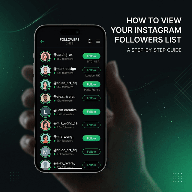 How to View Your Instagram Followers List - ifollowtracker guide