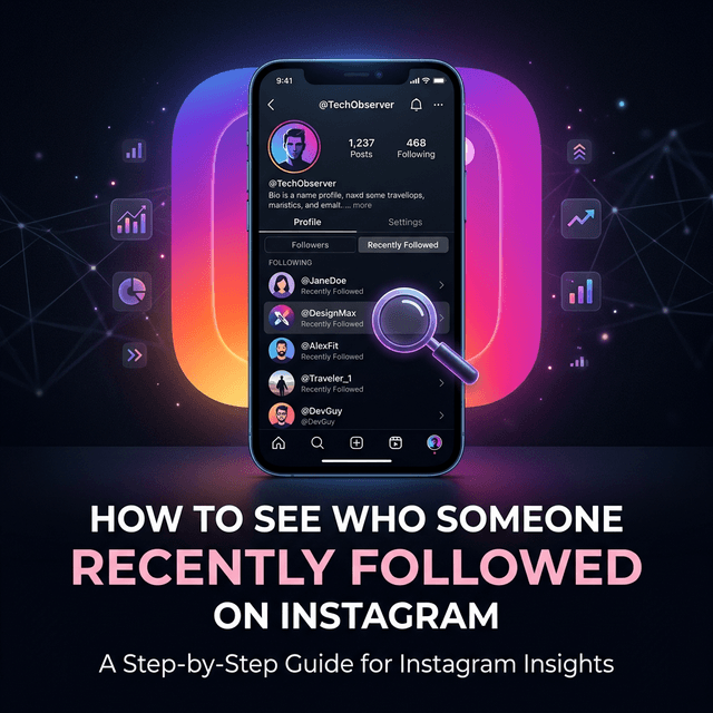 How to See Who Someone Recently Followed on Instagram - ifollowtracker guide